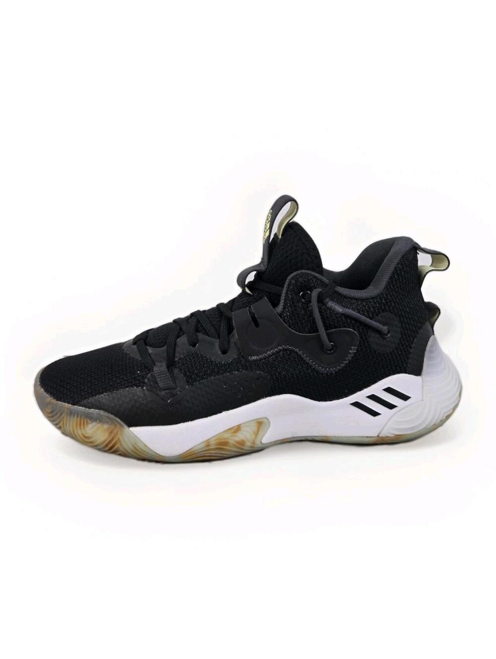 Adidas Harden Stepback 3 - Black Marbled Basketball Shoes - Mens 9 (GY6416)